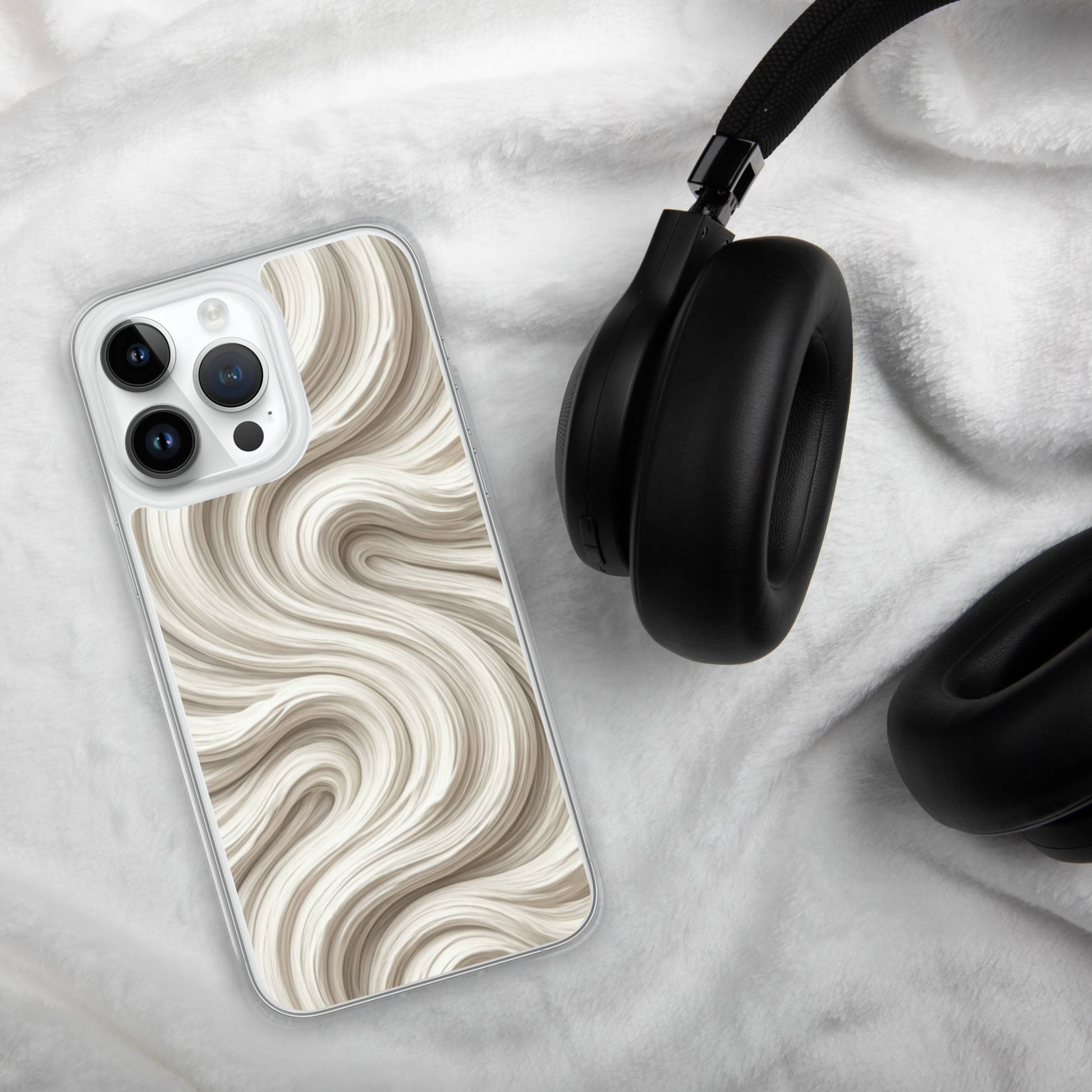 Minimal Flour Swirl Baking Clear Case for iPhone® Bags & Accessories > Phone Cases ZomaModa