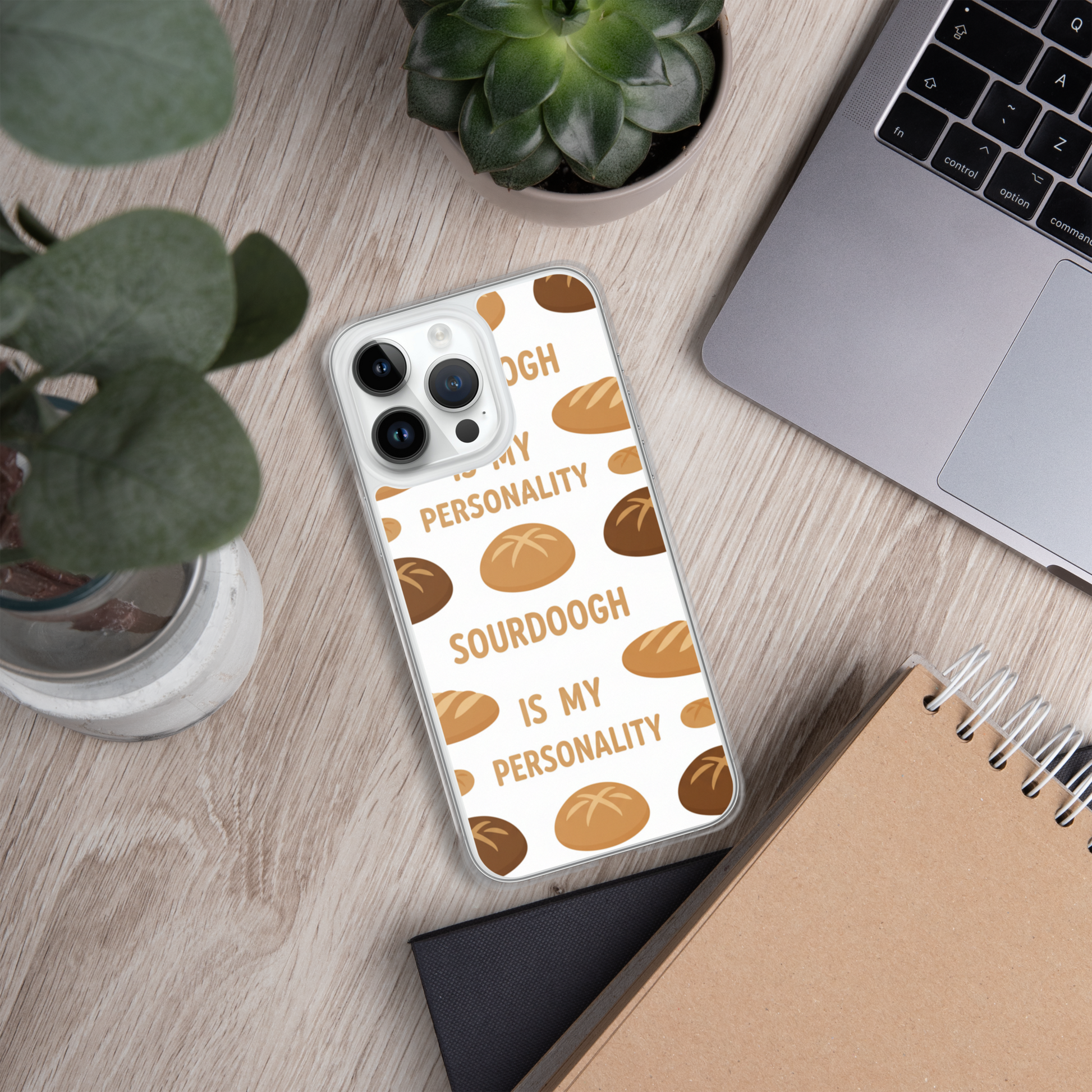 Sourdough Is My Personality Clear Case for iPhone® Bags & Accessories > Phone Cases ZomaModa