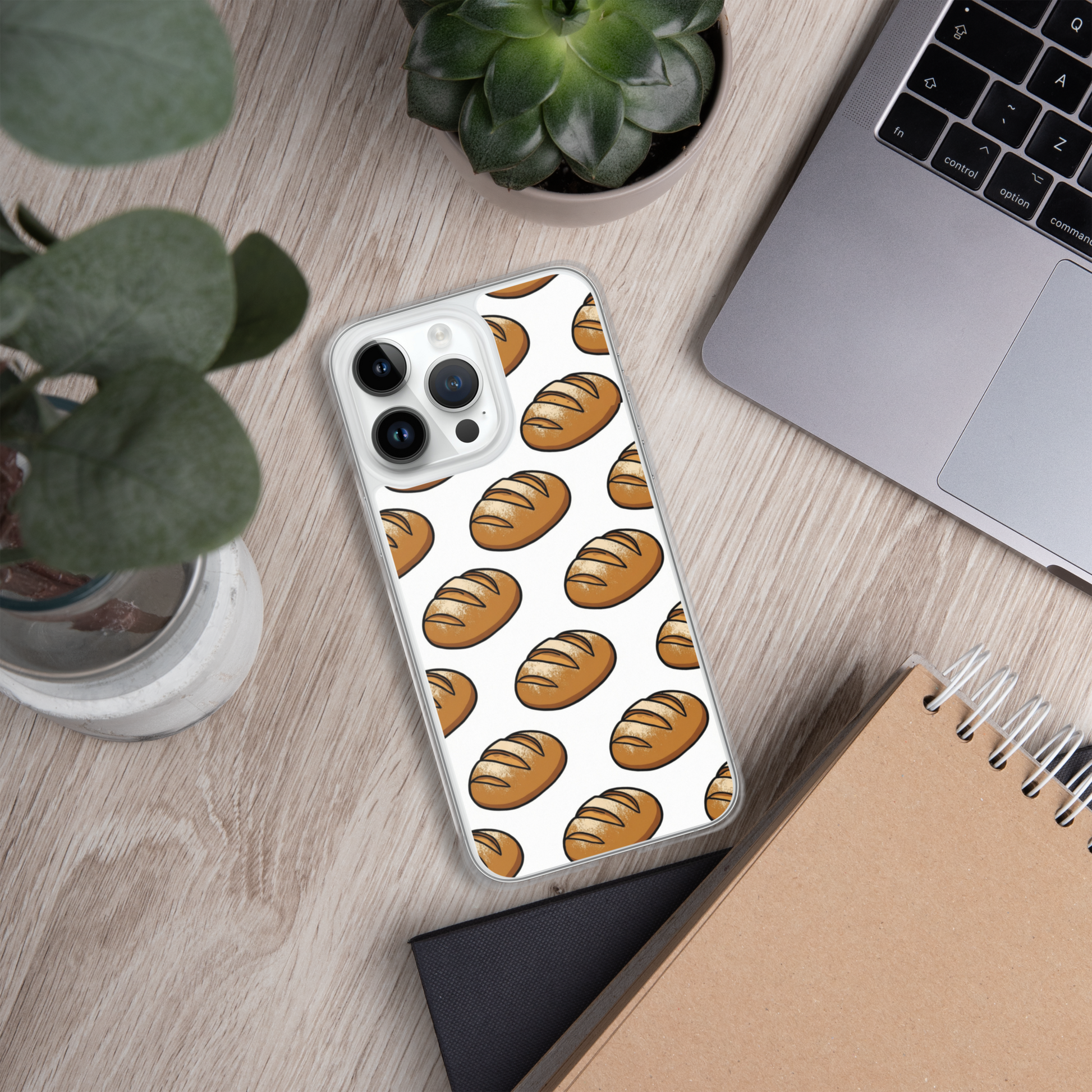 Floating Sourdough Loaves Pattern Clear Case for iPhone® Bags & Accessories > Phone Cases ZomaModa