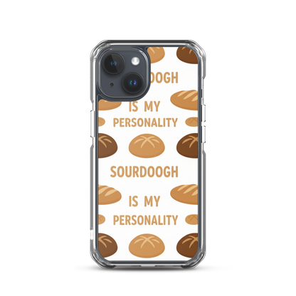 Sourdough Is My Personality Clear Case for iPhone® iPhone 15 Bags & Accessories > Phone Cases ZomaModa