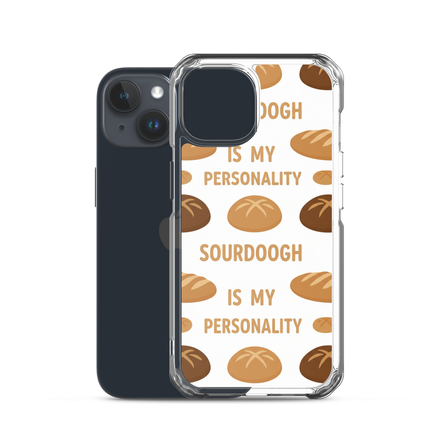 Sourdough Is My Personality Clear Case for iPhone® Bags & Accessories > Phone Cases ZomaModa