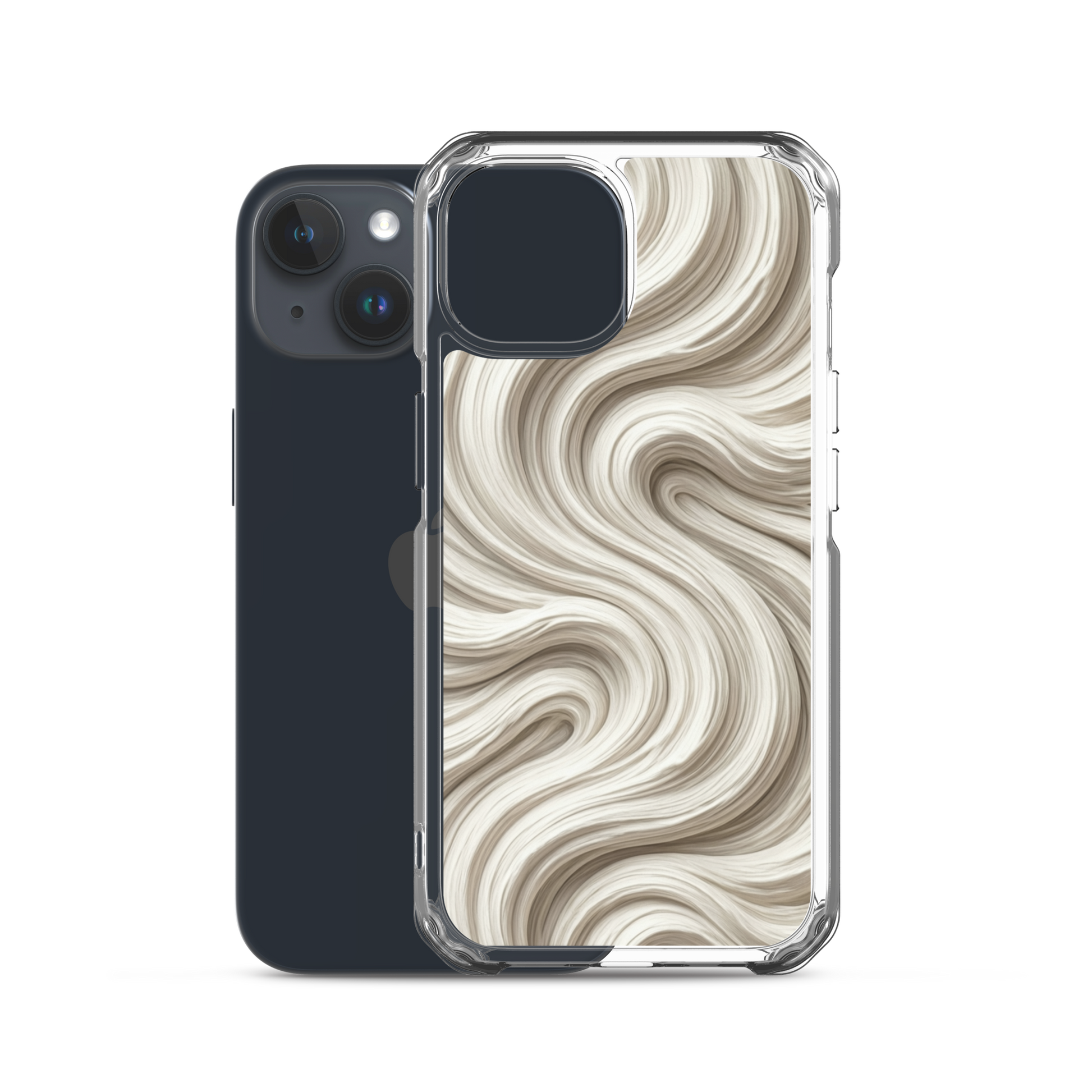 Minimal Flour Swirl Baking Clear Case for iPhone® Bags & Accessories > Phone Cases ZomaModa