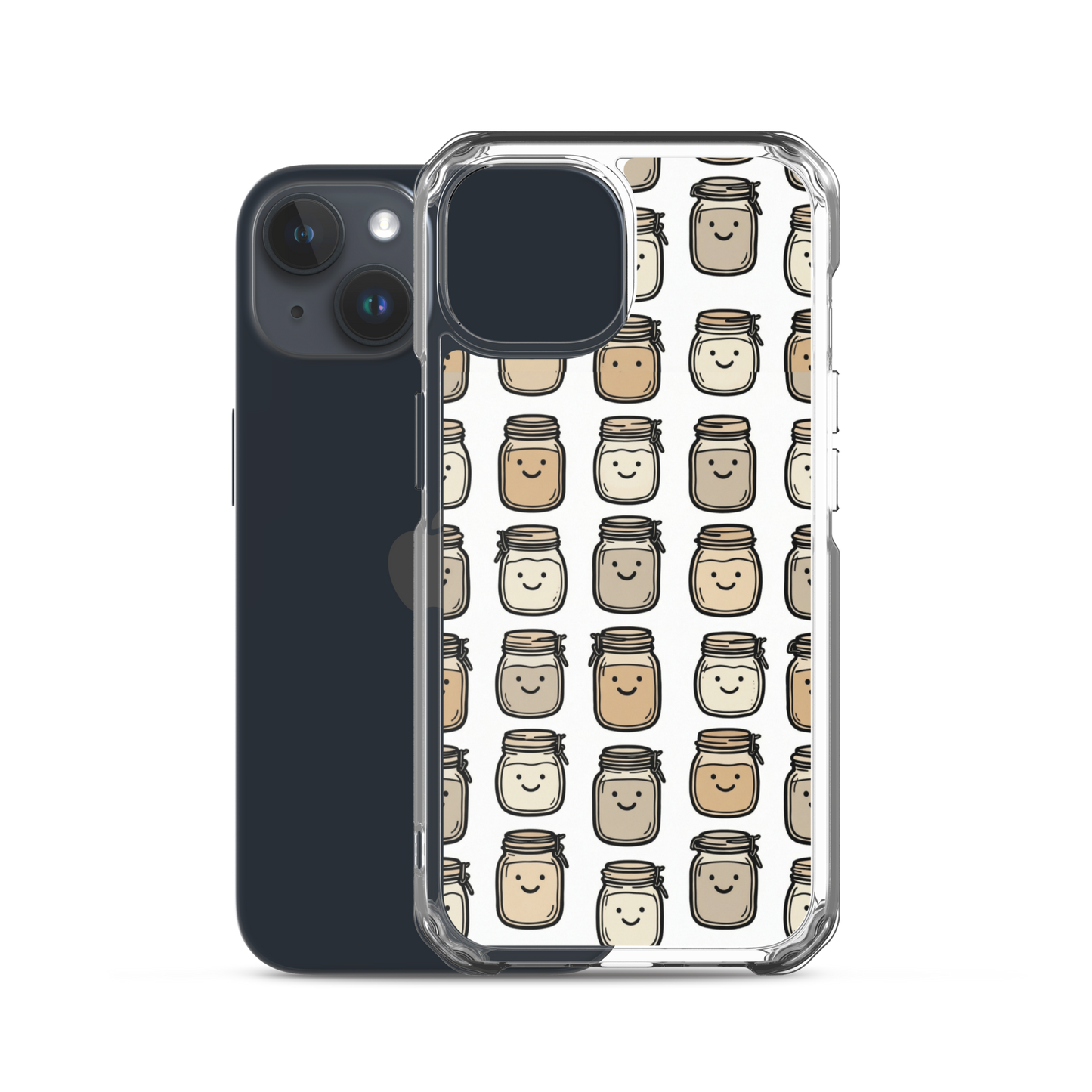 Cute Sourdough Starter Jars Clear Case for iPhone® Bags & Accessories > Phone Cases ZomaModa