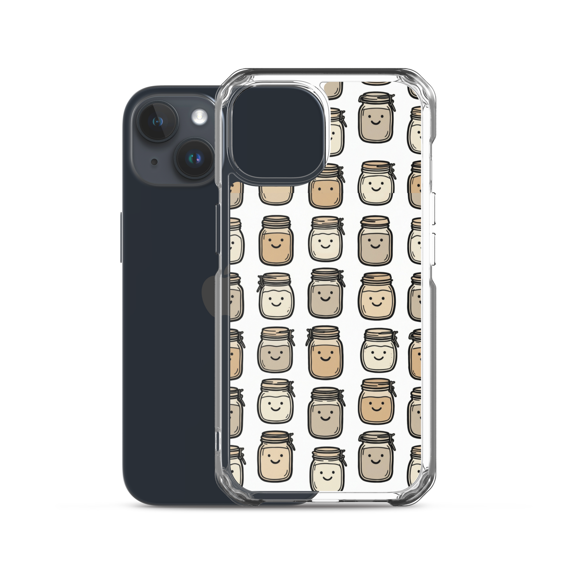 Cute Sourdough Starter Jars Clear Case for iPhone® Bags & Accessories > Phone Cases ZomaModa