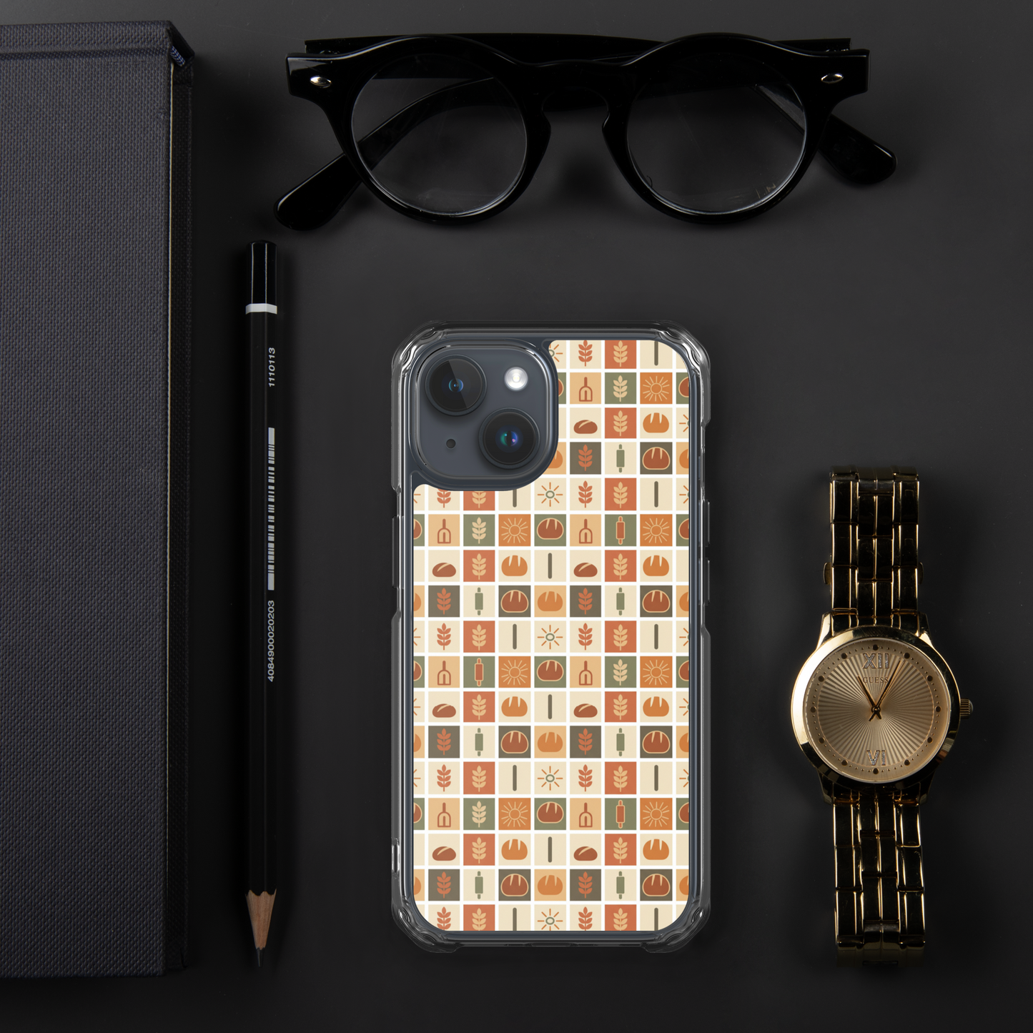 Retro Bread Stamp Clear Case for iPhone® Bags & Accessories > Phone Cases ZomaModa