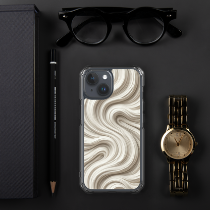 Minimal Flour Swirl Baking Clear Case for iPhone® Bags & Accessories > Phone Cases ZomaModa