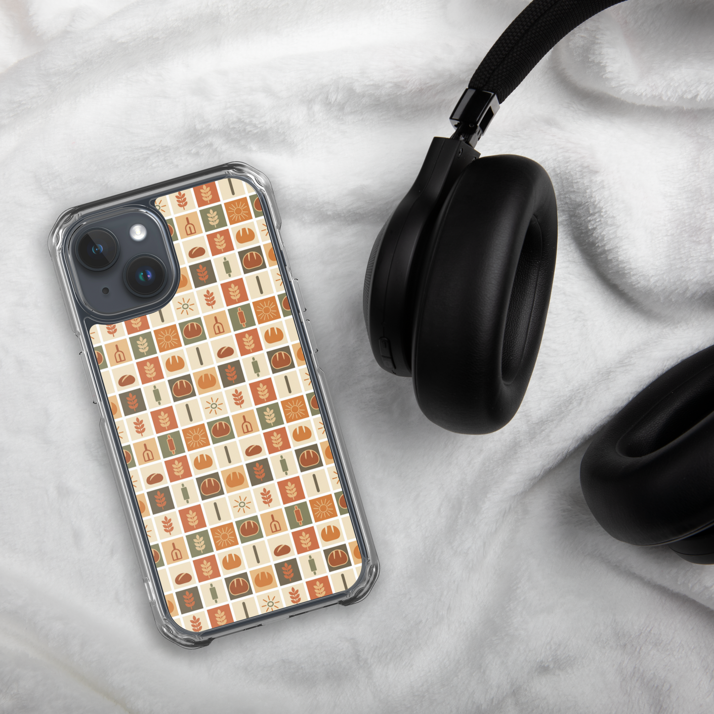 Retro Bread Stamp Clear Case for iPhone® Bags & Accessories > Phone Cases ZomaModa