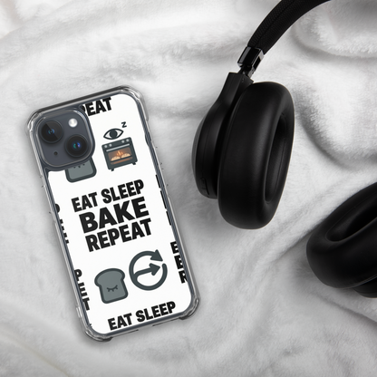 Eat Sleep Bake Repeat Clear Case for iPhone® Bags & Accessories > Phone Cases ZomaModa