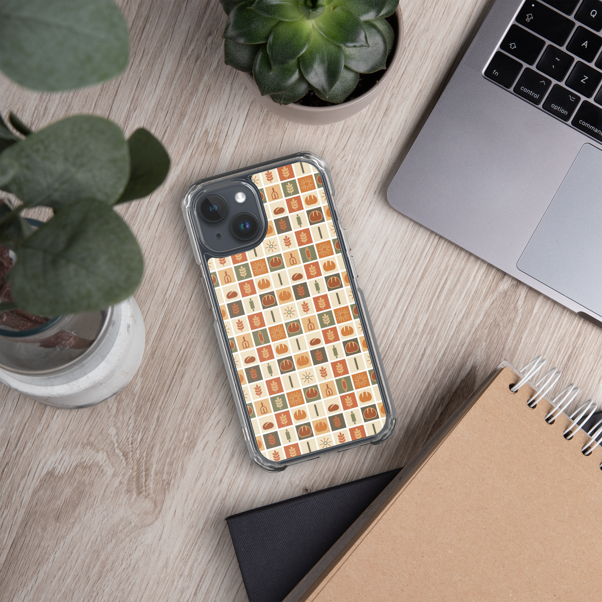 Retro Bread Stamp Clear Case for iPhone® Bags & Accessories > Phone Cases ZomaModa