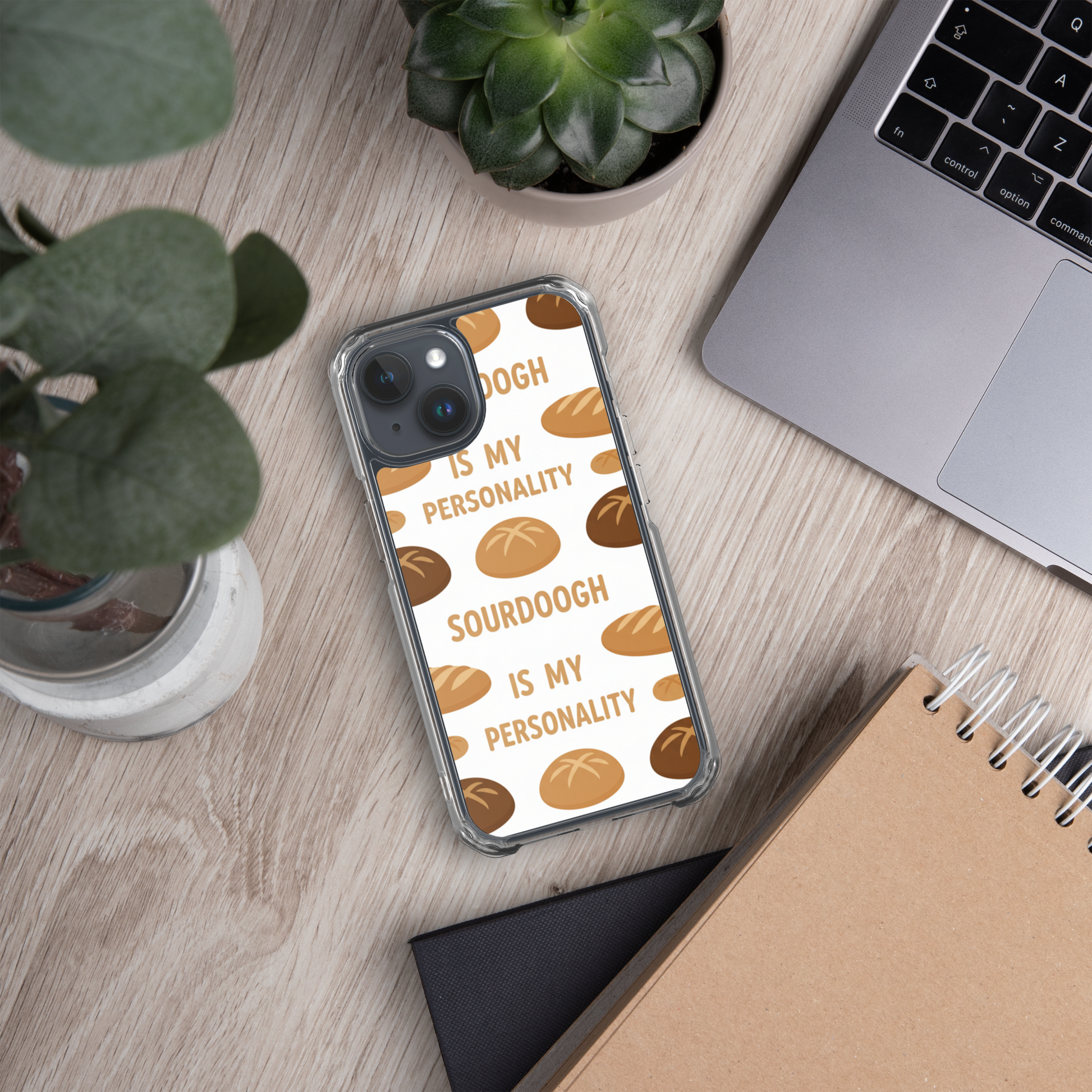 Sourdough Is My Personality Clear Case for iPhone® Bags & Accessories > Phone Cases ZomaModa
