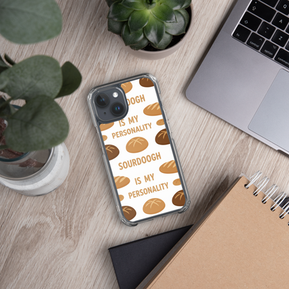 Sourdough Is My Personality Clear Case for iPhone® Bags & Accessories > Phone Cases ZomaModa