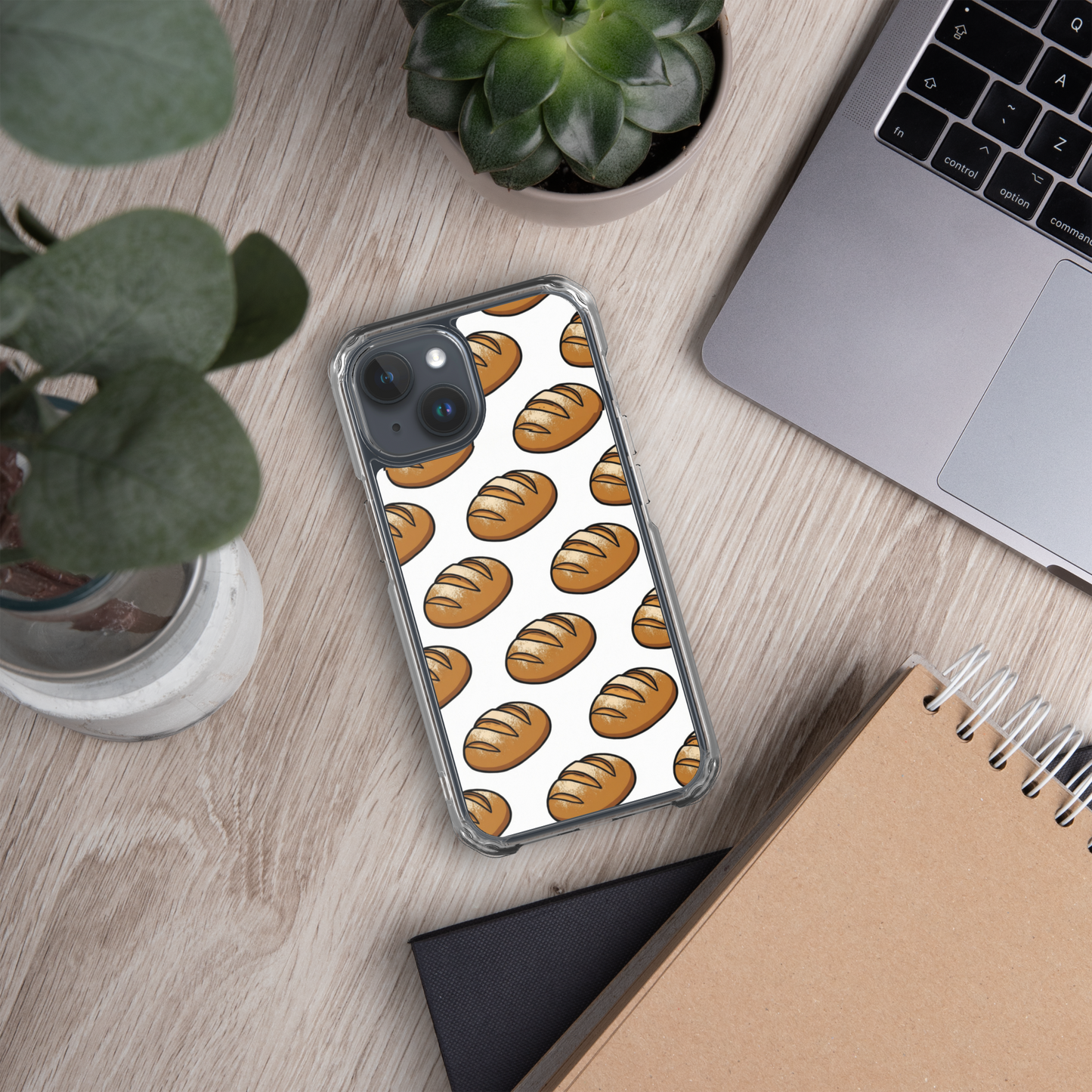 Floating Sourdough Loaves Pattern Clear Case for iPhone® Bags & Accessories > Phone Cases ZomaModa