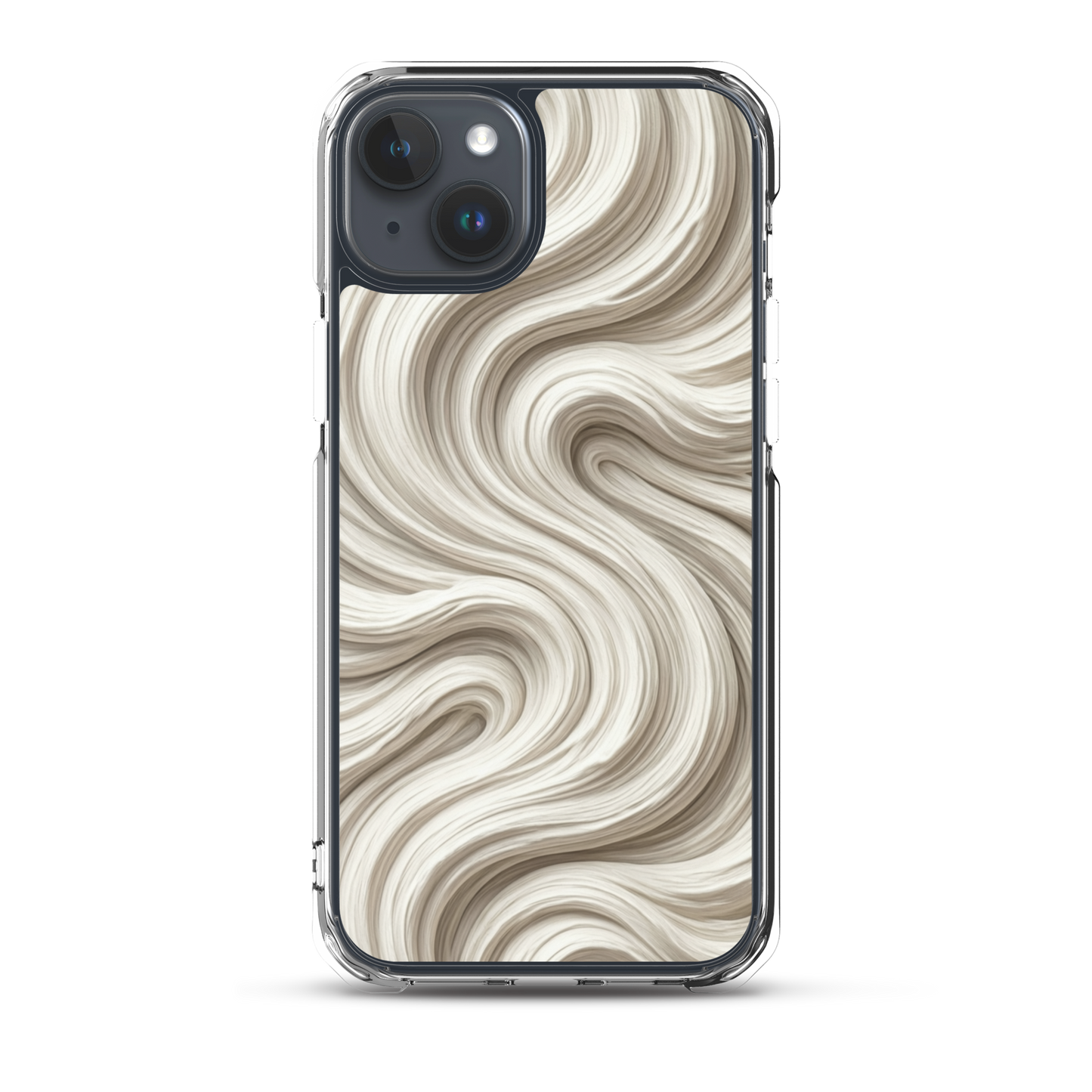 Minimal Flour Swirl Baking Clear Case for iPhone® iPhone 15 Plus Bags & Accessories > Phone Cases ZomaModa