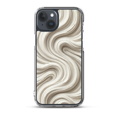 Minimal Flour Swirl Baking Clear Case for iPhone® iPhone 15 Plus Bags & Accessories > Phone Cases ZomaModa