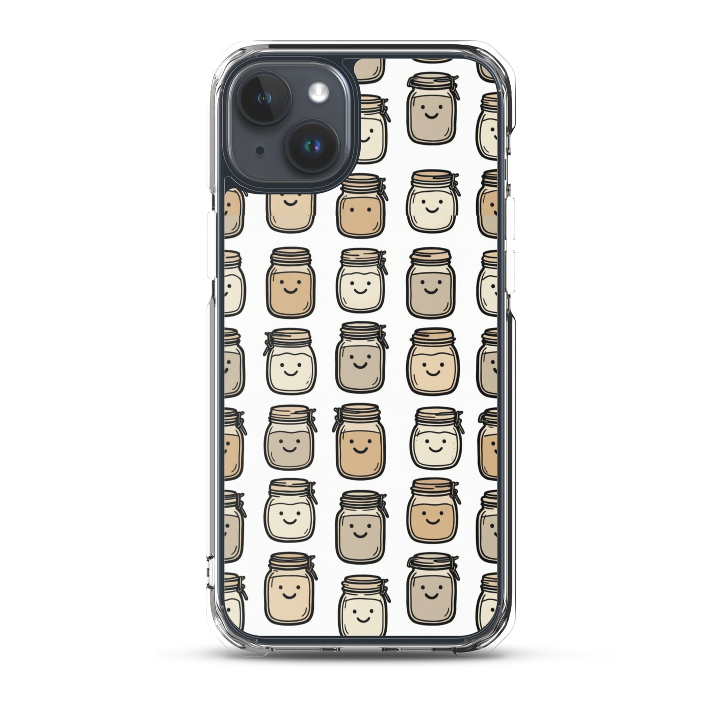 Cute Sourdough Starter Jars Clear Case for iPhone® iPhone 15 Plus Bags & Accessories > Phone Cases ZomaModa