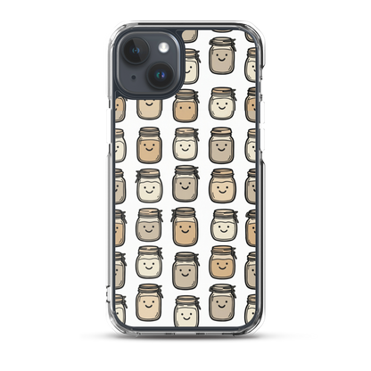 Cute Sourdough Starter Jars Clear Case for iPhone® iPhone 15 Plus Bags & Accessories > Phone Cases ZomaModa