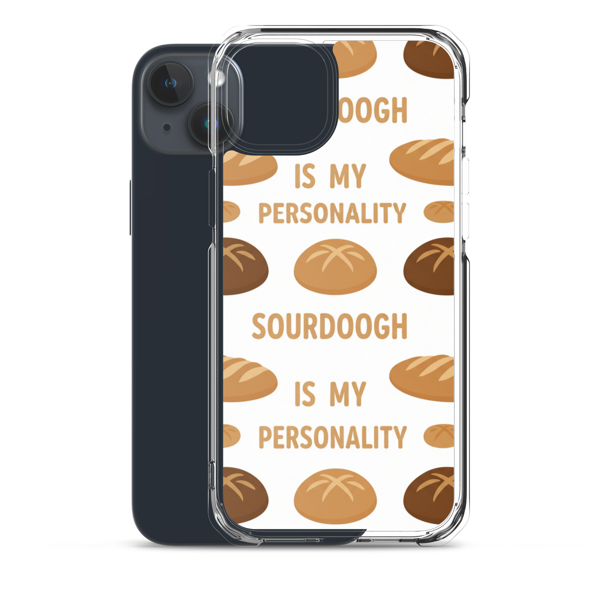 Sourdough Is My Personality Clear Case for iPhone® Bags & Accessories > Phone Cases ZomaModa