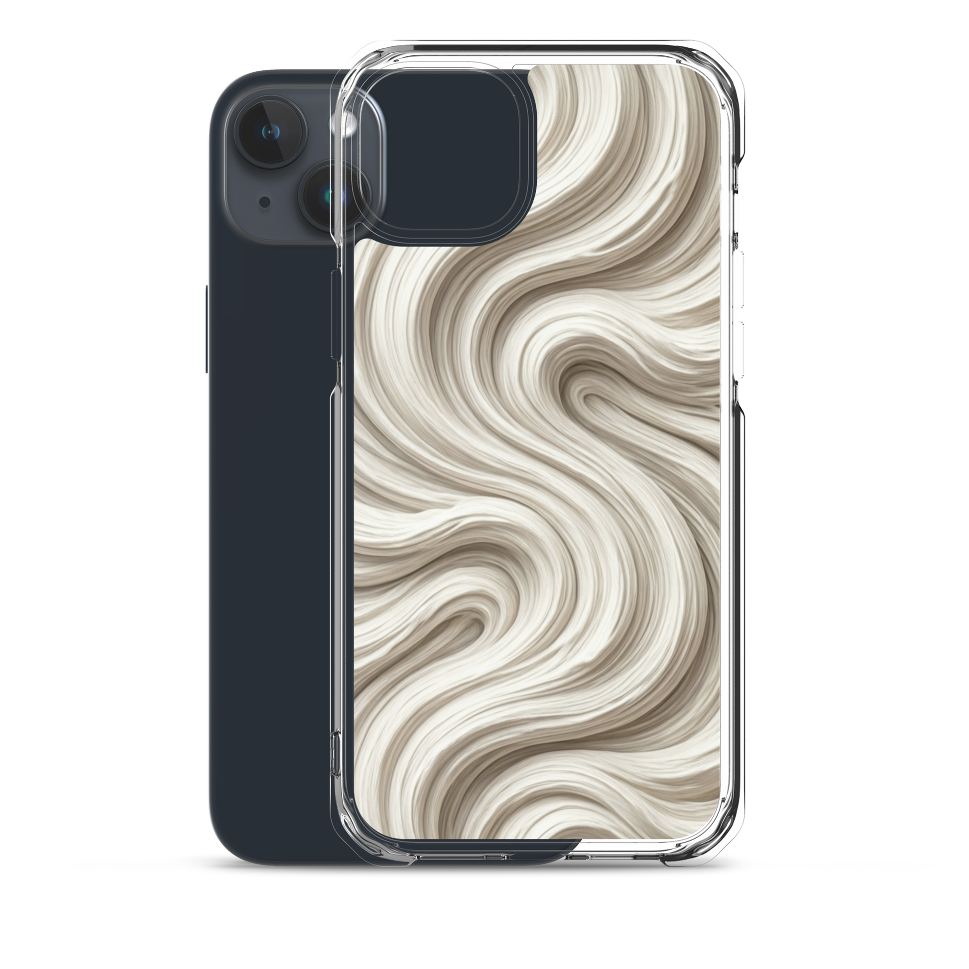Minimal Flour Swirl Baking Clear Case for iPhone® Bags & Accessories > Phone Cases ZomaModa