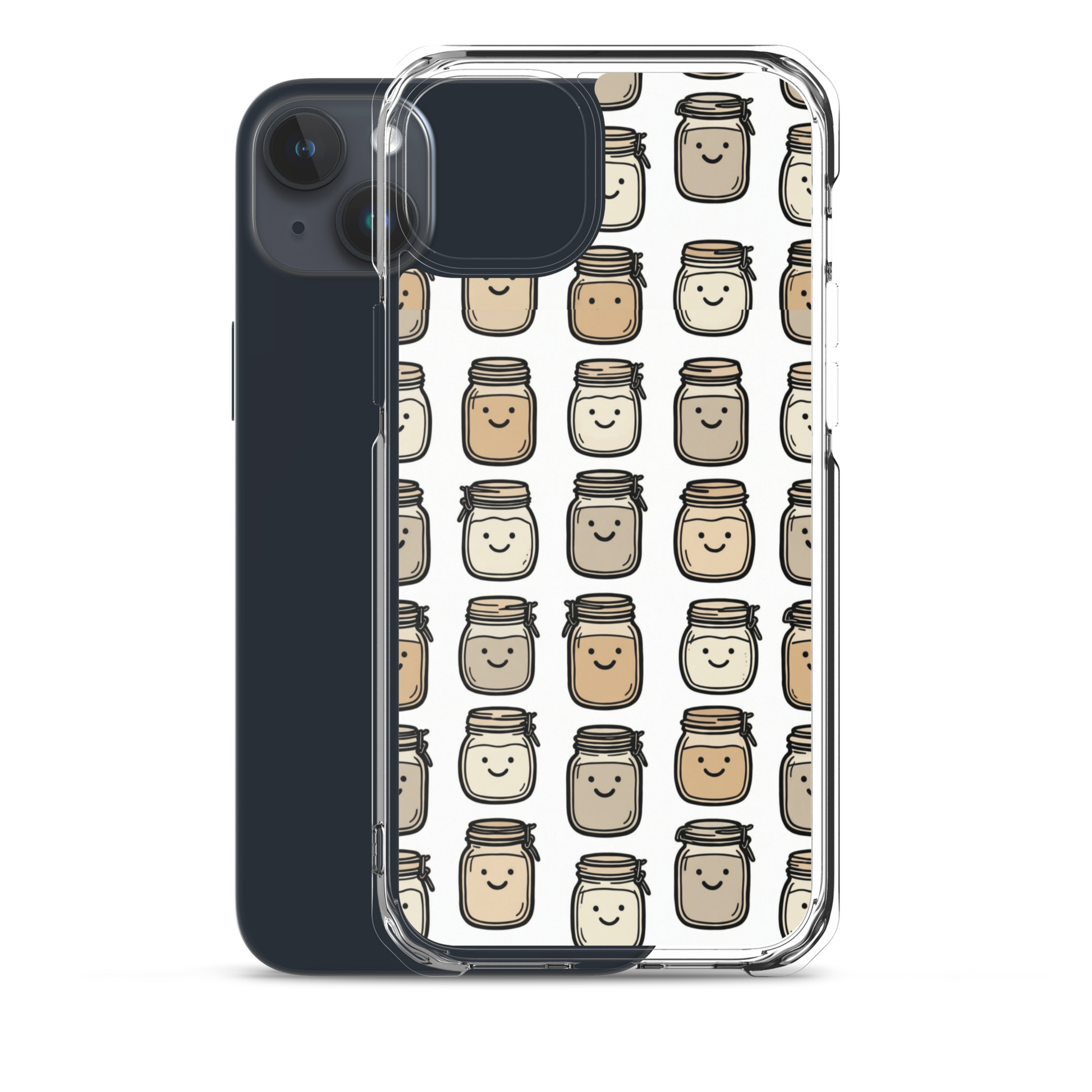 Cute Sourdough Starter Jars Clear Case for iPhone® Bags & Accessories > Phone Cases ZomaModa