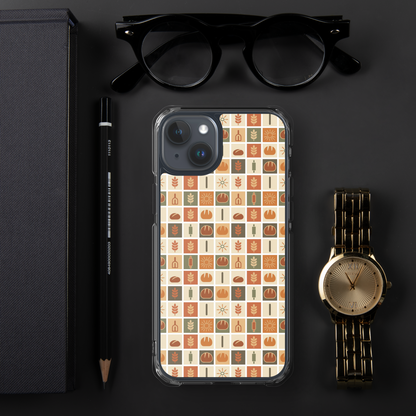 Retro Bread Stamp Clear Case for iPhone® Bags & Accessories > Phone Cases ZomaModa