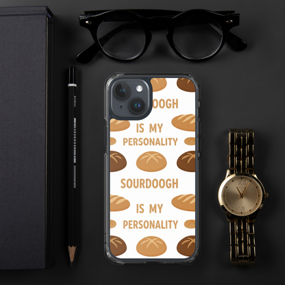 Sourdough Is My Personality Clear Case for iPhone® Bags & Accessories > Phone Cases ZomaModa