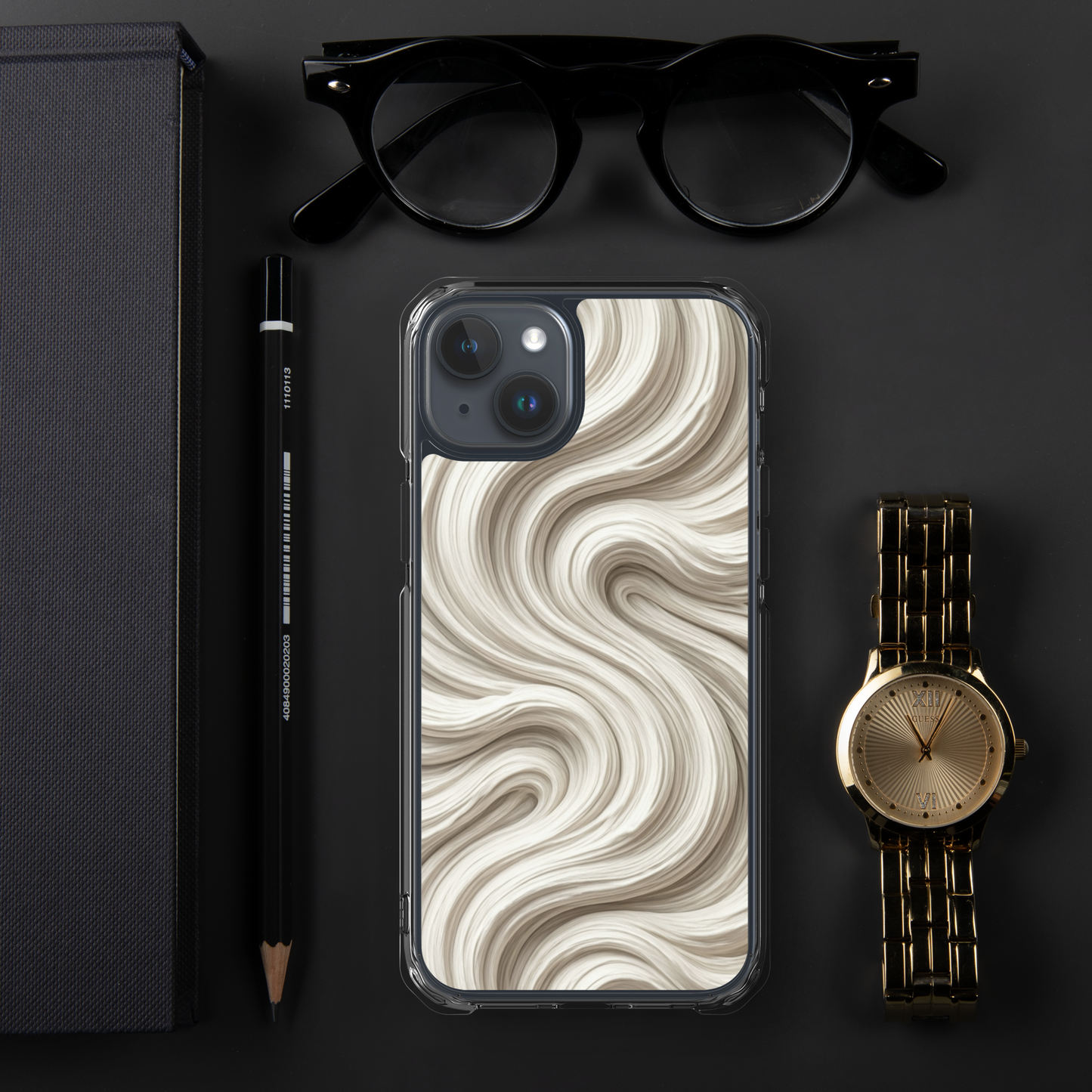Minimal Flour Swirl Baking Clear Case for iPhone® Bags & Accessories > Phone Cases ZomaModa