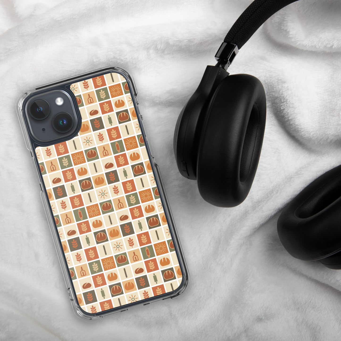 Retro Bread Stamp Clear Case for iPhone® Bags & Accessories > Phone Cases ZomaModa