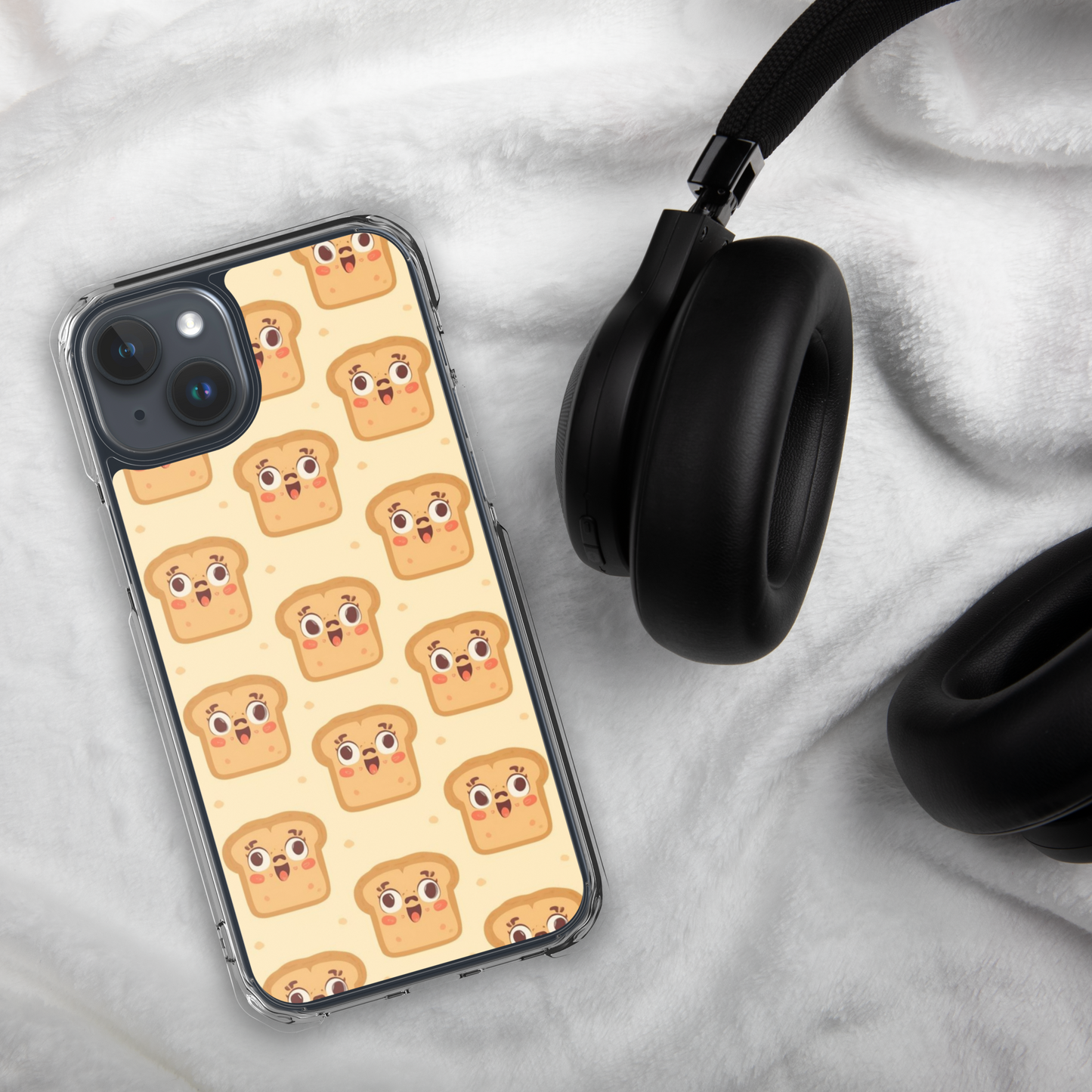Funny Bread Faces Clear Case for iPhone® Bags & Accessories > Phone Cases ZomaModa