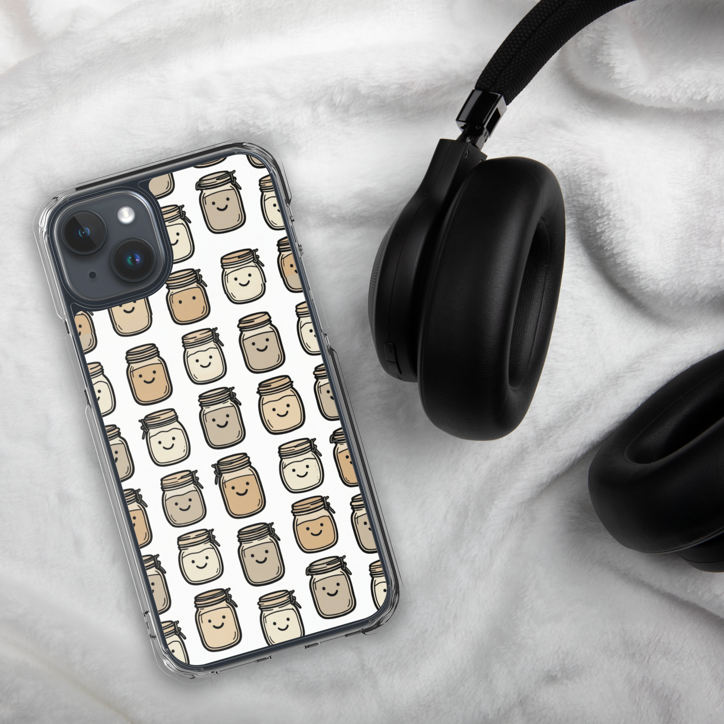 Cute Sourdough Starter Jars Clear Case for iPhone® Bags & Accessories > Phone Cases ZomaModa
