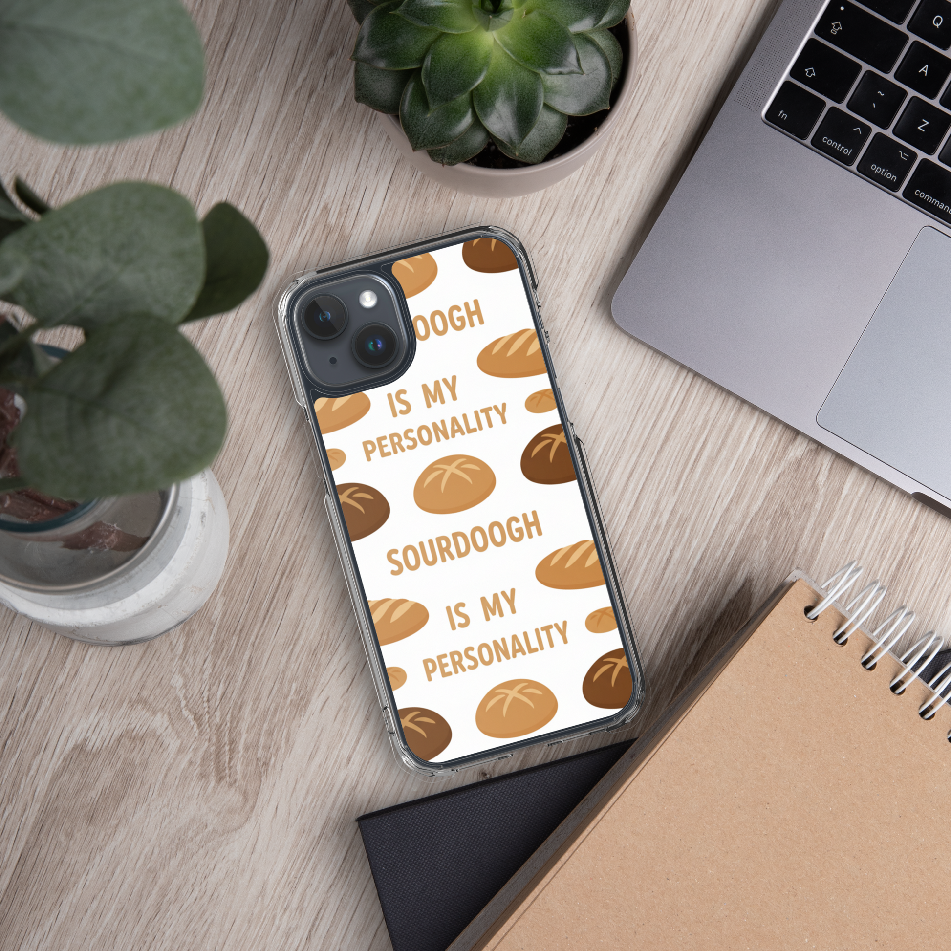 Sourdough Is My Personality Clear Case for iPhone® Bags & Accessories > Phone Cases ZomaModa