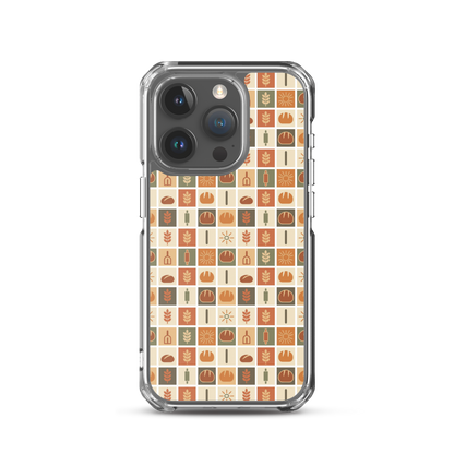 Retro Bread Stamp Clear Case for iPhone® iPhone 15 Pro Bags & Accessories > Phone Cases ZomaModa