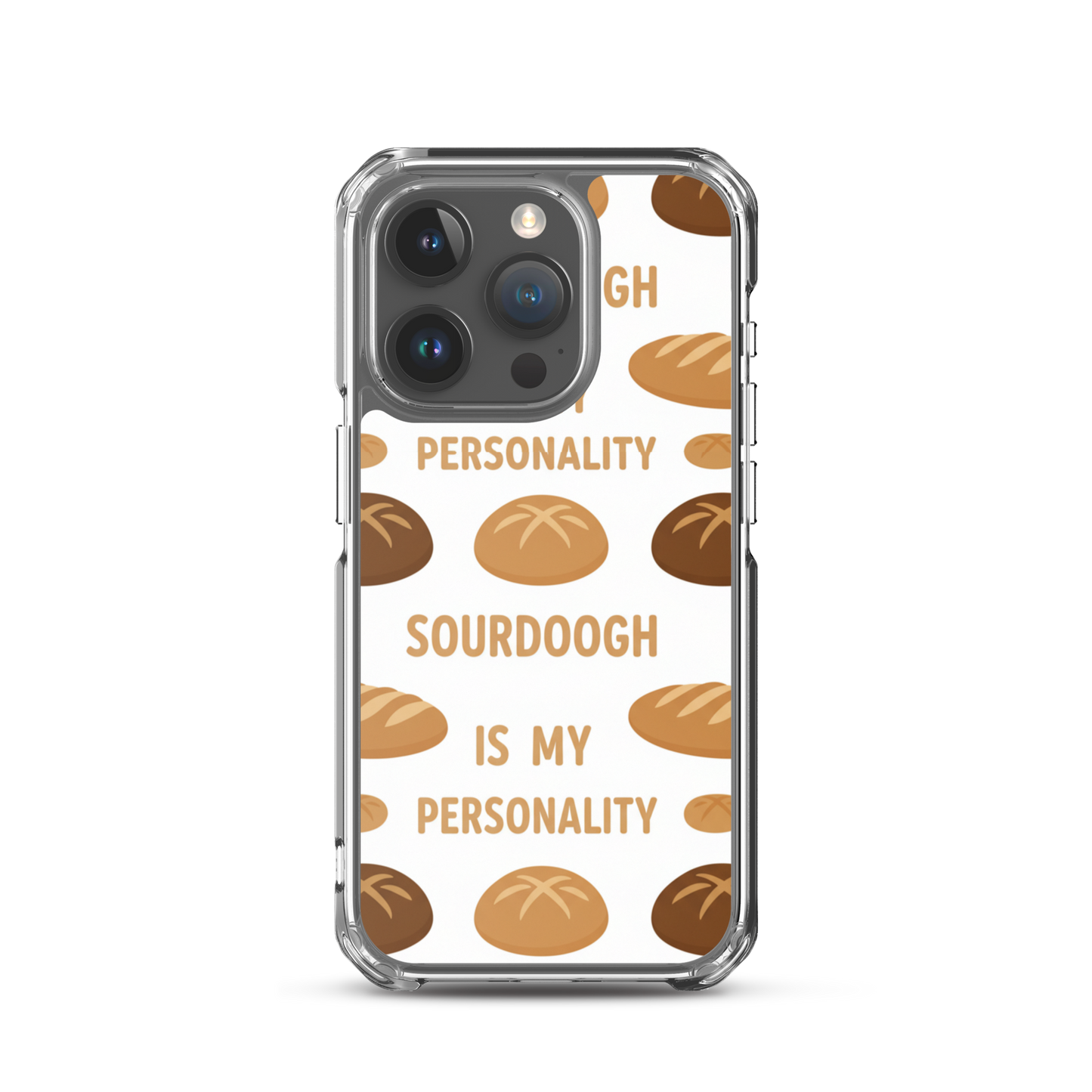 Sourdough Is My Personality Clear Case for iPhone® iPhone 15 Pro Bags & Accessories > Phone Cases ZomaModa