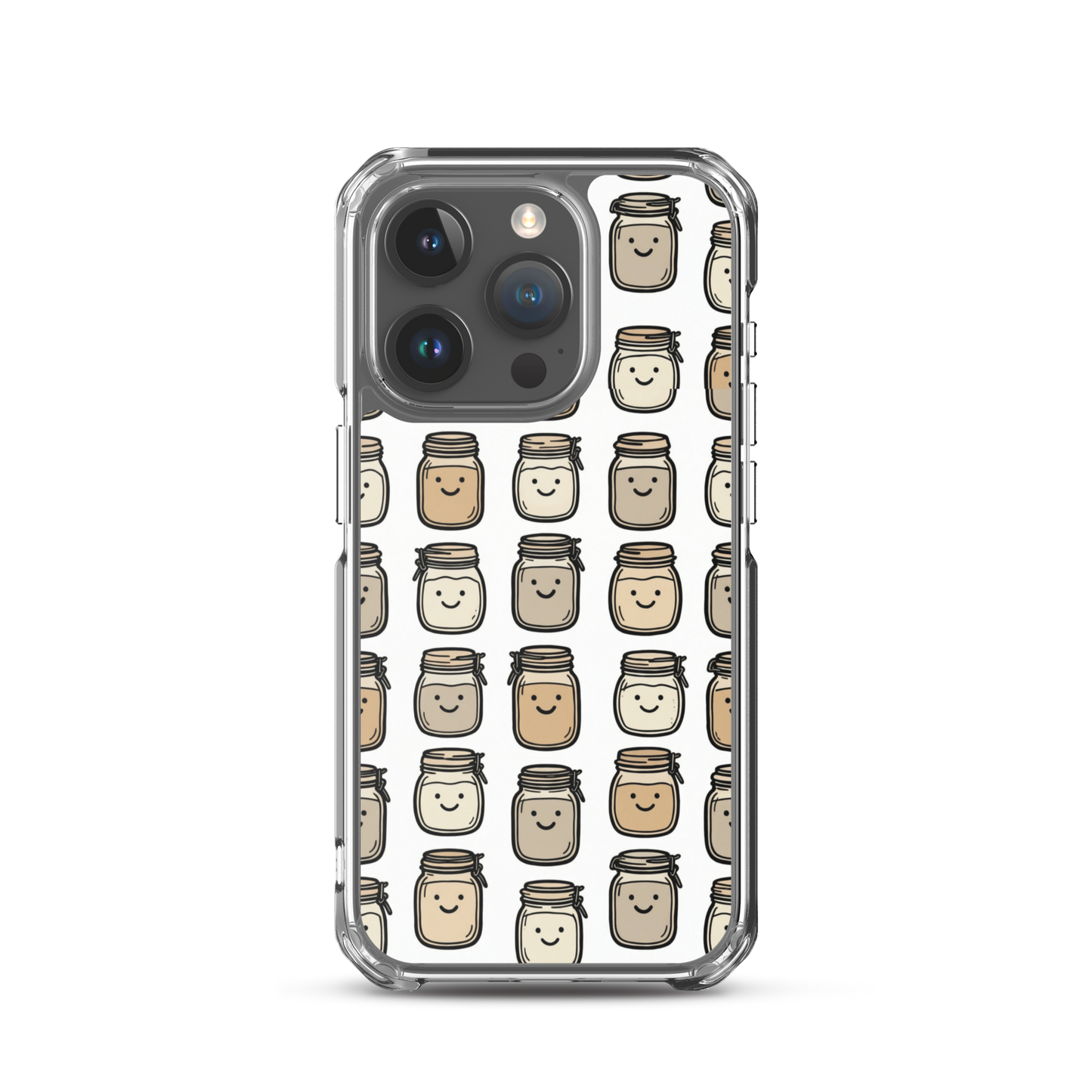Cute Sourdough Starter Jars Clear Case for iPhone® iPhone 15 Pro Bags & Accessories > Phone Cases ZomaModa