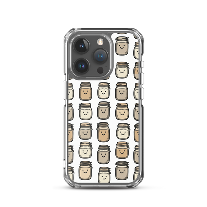 Cute Sourdough Starter Jars Clear Case for iPhone® iPhone 15 Pro Bags & Accessories > Phone Cases ZomaModa