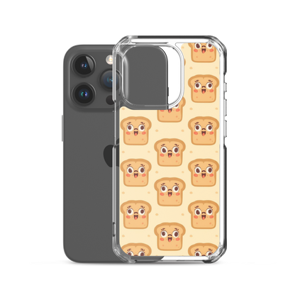 Funny Bread Faces Clear Case for iPhone® Bags & Accessories > Phone Cases ZomaModa