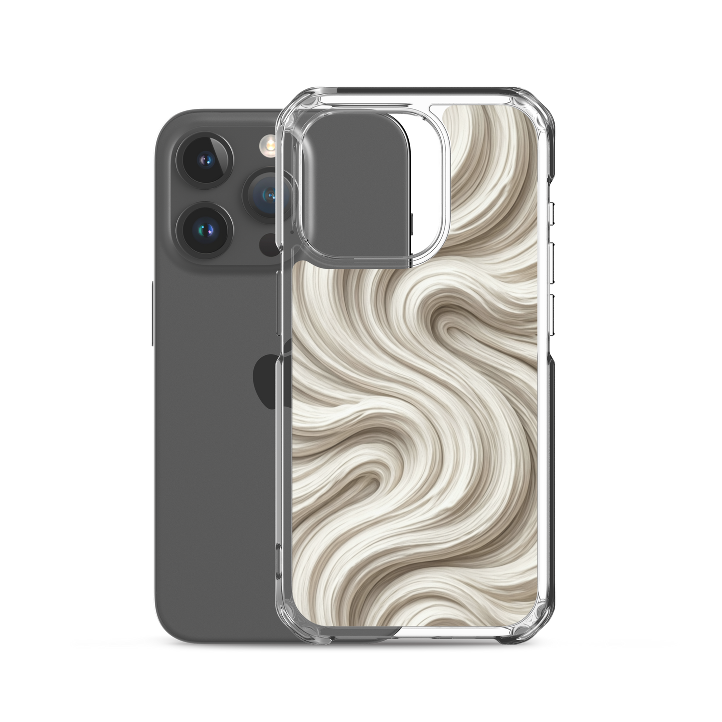 Minimal Flour Swirl Baking Clear Case for iPhone® Bags & Accessories > Phone Cases ZomaModa