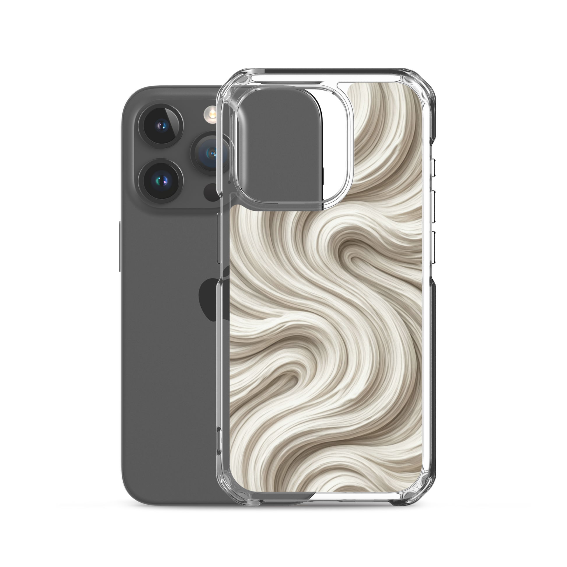 Minimal Flour Swirl Baking Clear Case for iPhone® Bags & Accessories > Phone Cases ZomaModa