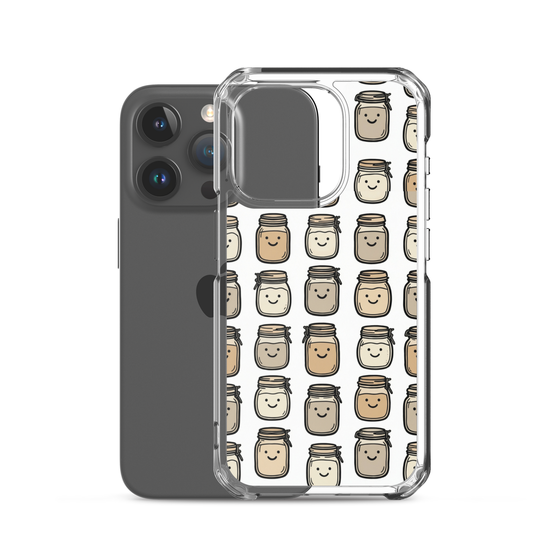 Cute Sourdough Starter Jars Clear Case for iPhone® Bags & Accessories > Phone Cases ZomaModa