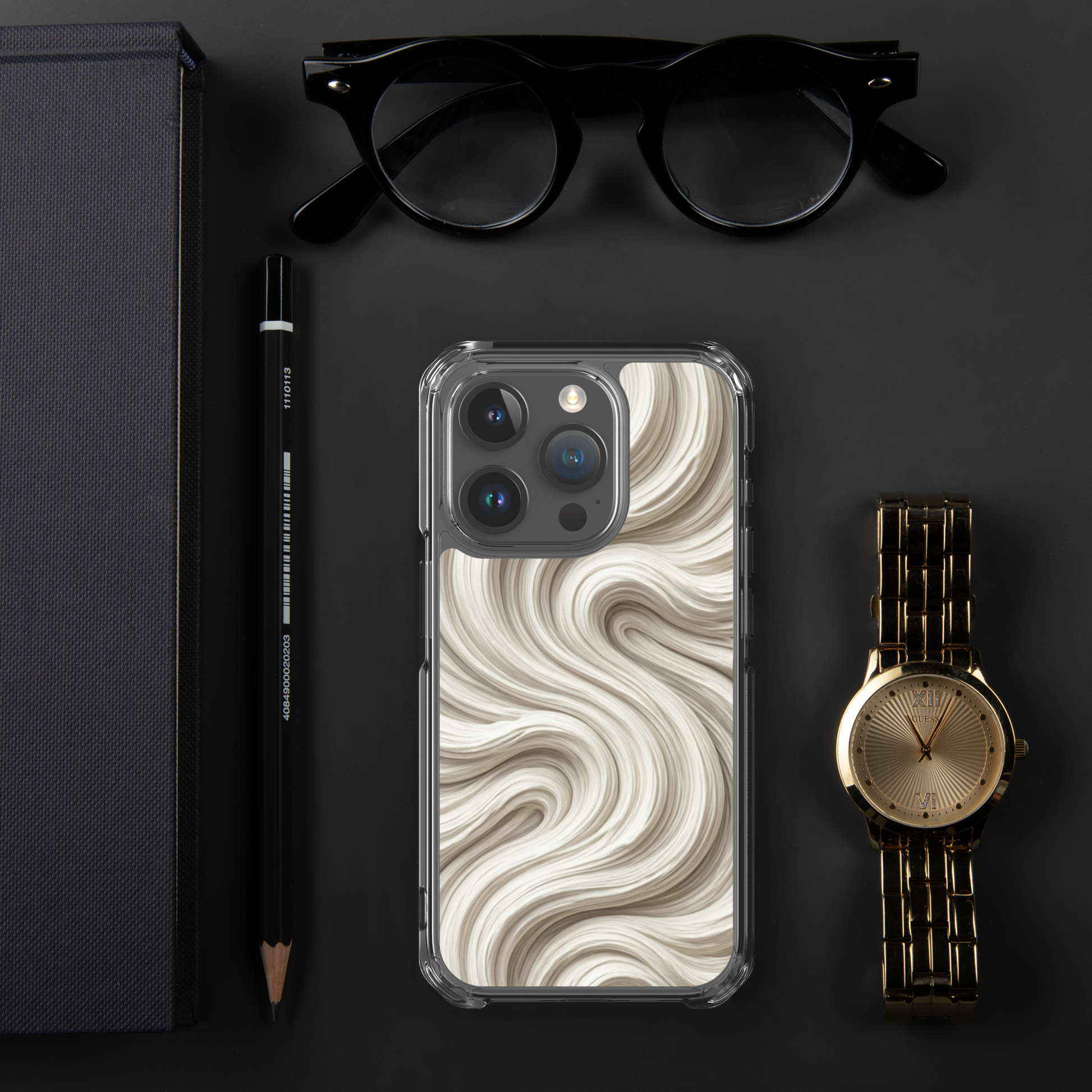 Minimal Flour Swirl Baking Clear Case for iPhone® Bags & Accessories > Phone Cases ZomaModa