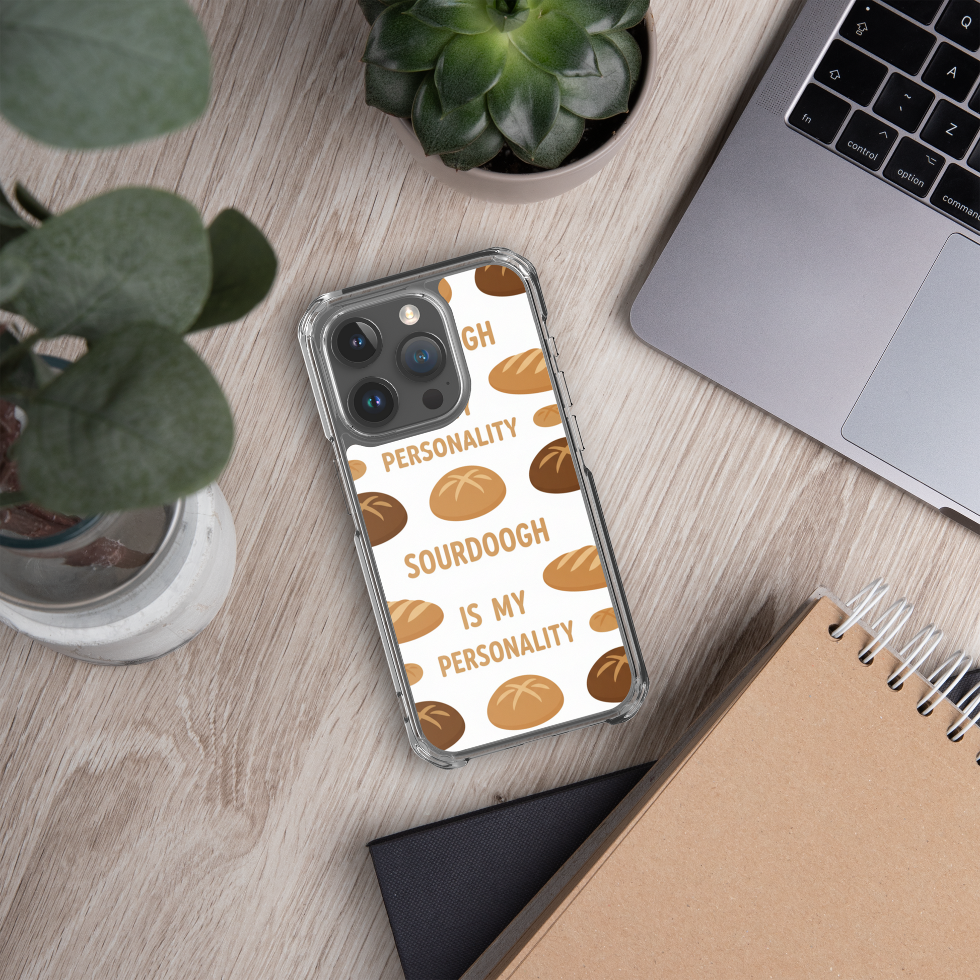 Sourdough Is My Personality Clear Case for iPhone® Bags & Accessories > Phone Cases ZomaModa