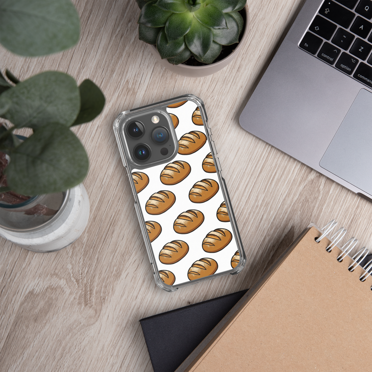 Floating Sourdough Loaves Pattern Clear Case for iPhone® Bags & Accessories > Phone Cases ZomaModa