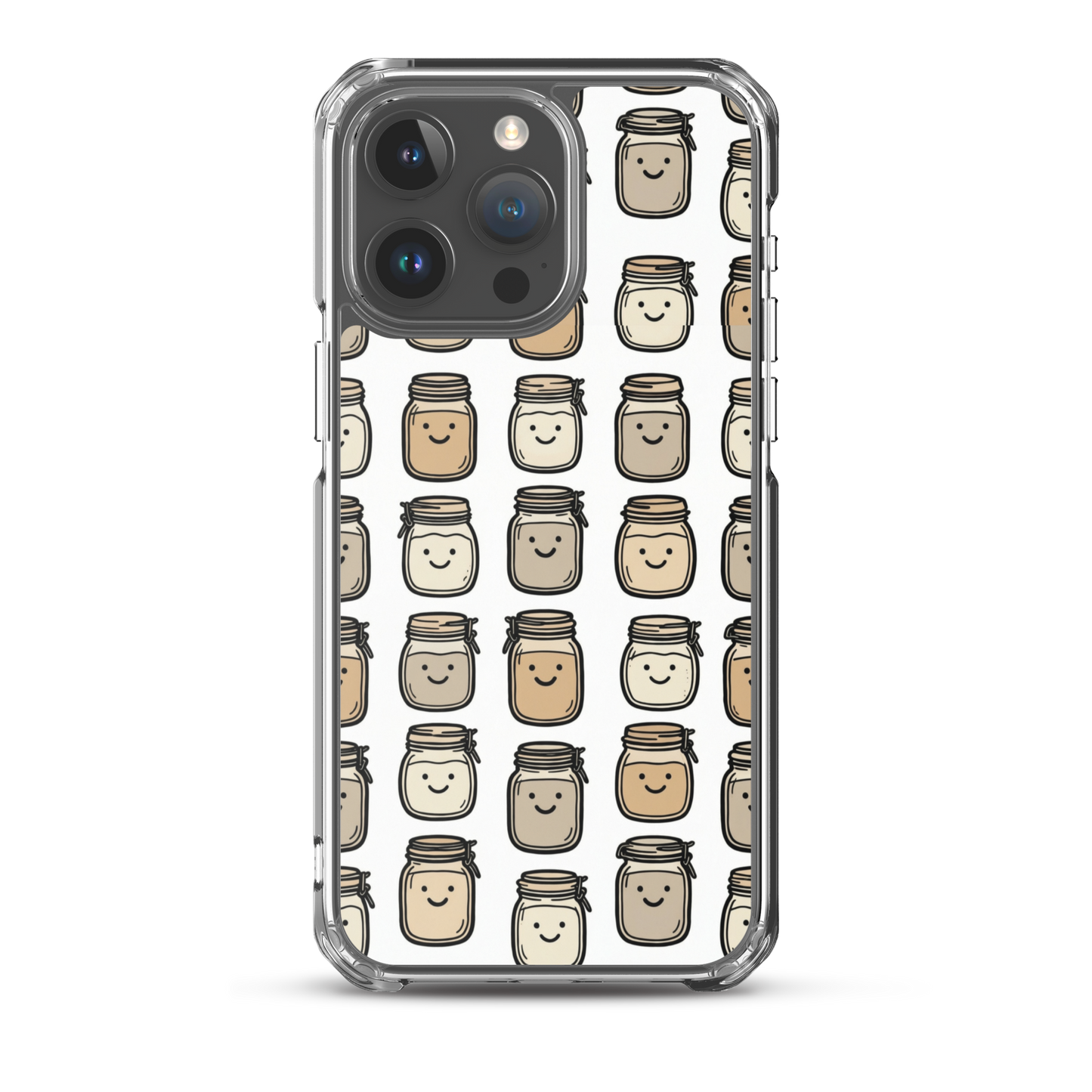 Cute Sourdough Starter Jars Clear Case for iPhone® iPhone 15 Pro Max Bags & Accessories > Phone Cases ZomaModa