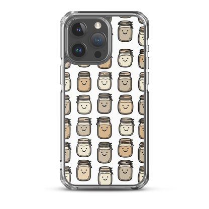 Cute Sourdough Starter Jars Clear Case for iPhone® iPhone 15 Pro Max Bags & Accessories > Phone Cases ZomaModa