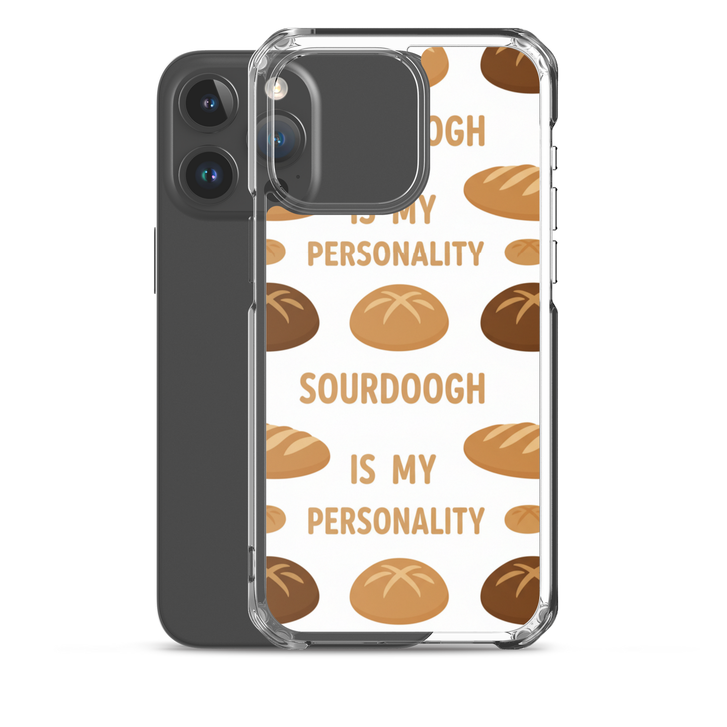 Sourdough Is My Personality Clear Case for iPhone® Bags & Accessories > Phone Cases ZomaModa
