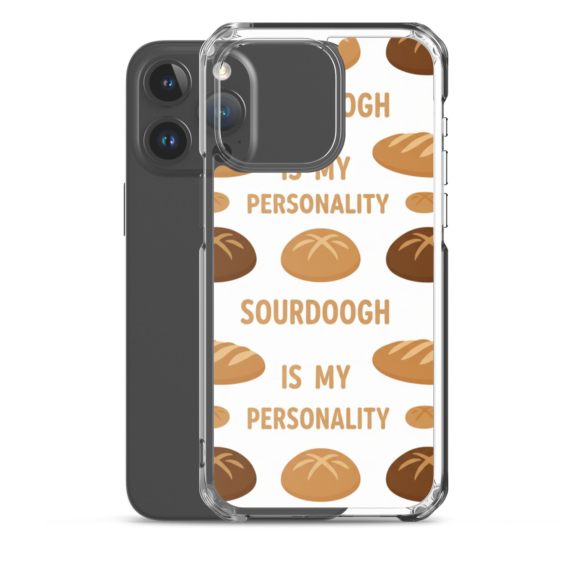 Sourdough Is My Personality Clear Case for iPhone® Bags & Accessories > Phone Cases ZomaModa