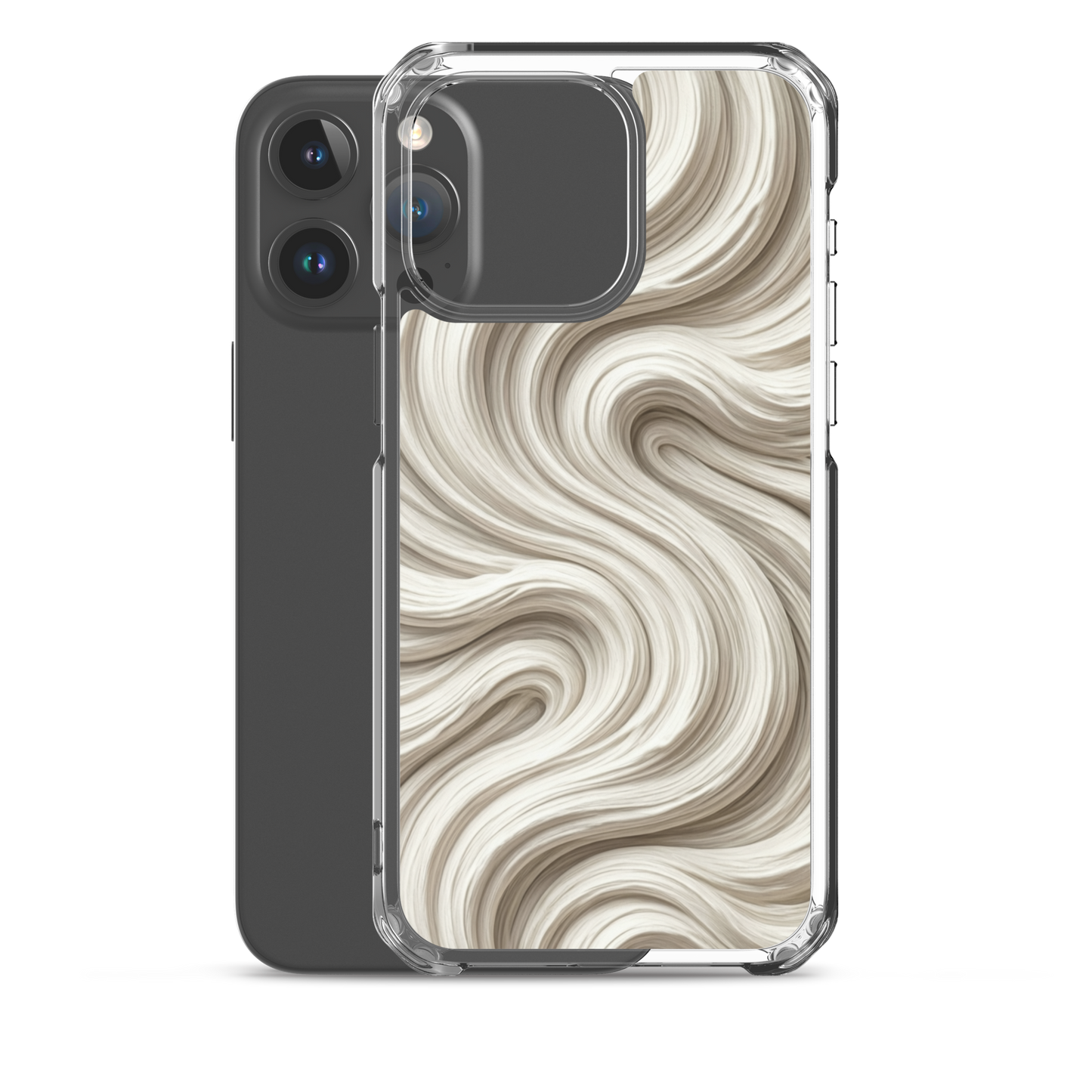 Minimal Flour Swirl Baking Clear Case for iPhone® Bags & Accessories > Phone Cases ZomaModa
