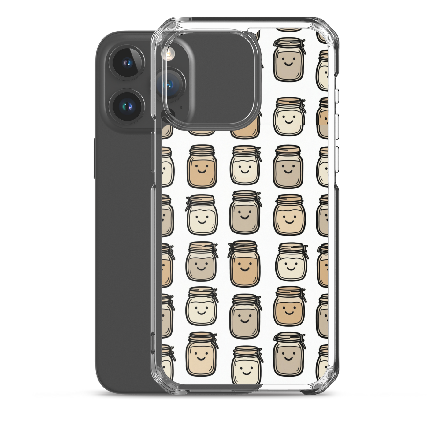 Cute Sourdough Starter Jars Clear Case for iPhone® Bags & Accessories > Phone Cases ZomaModa