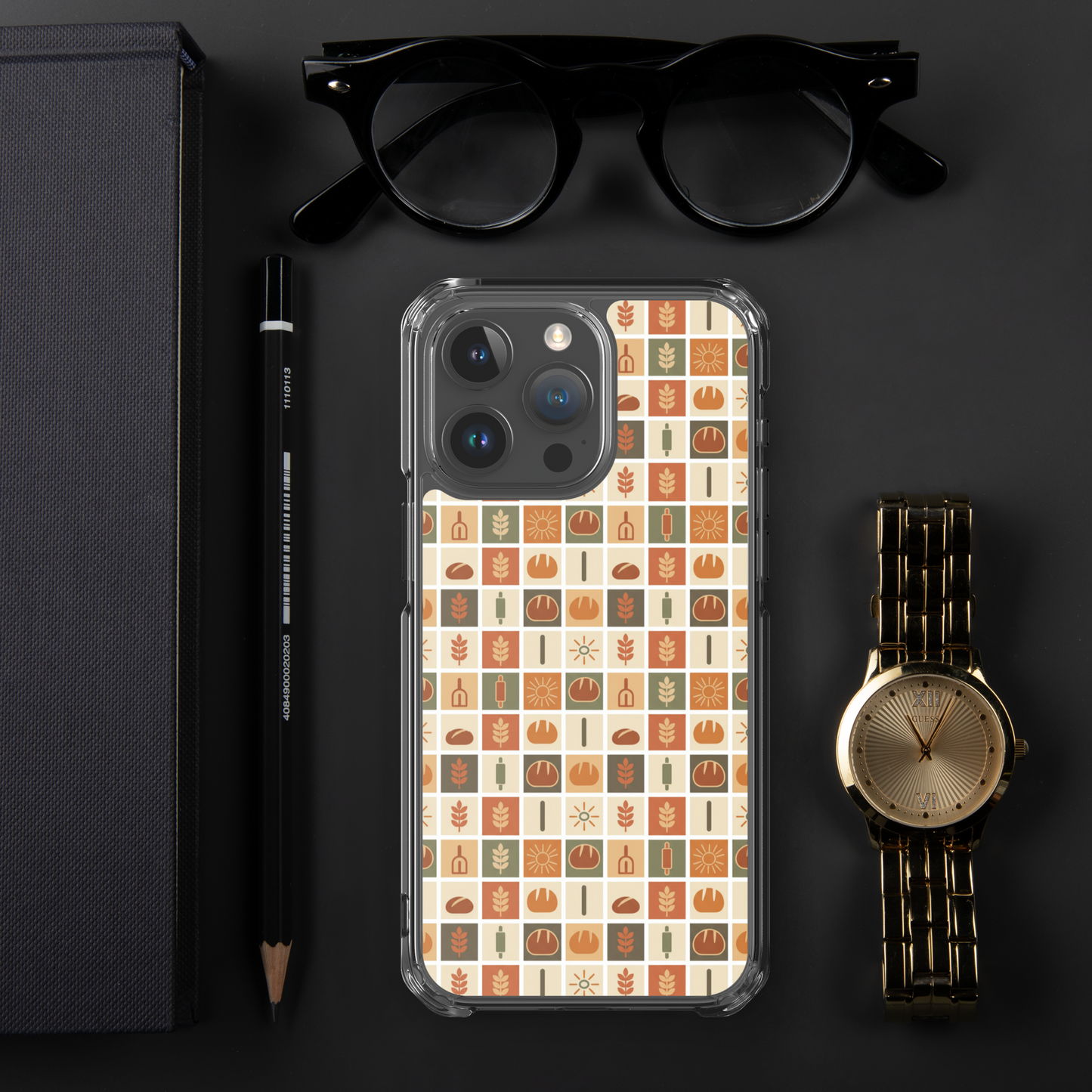 Retro Bread Stamp Clear Case for iPhone® Bags & Accessories > Phone Cases ZomaModa
