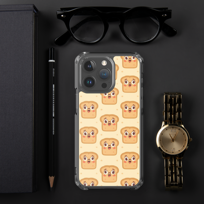 Funny Bread Faces Clear Case for iPhone® Bags & Accessories > Phone Cases ZomaModa