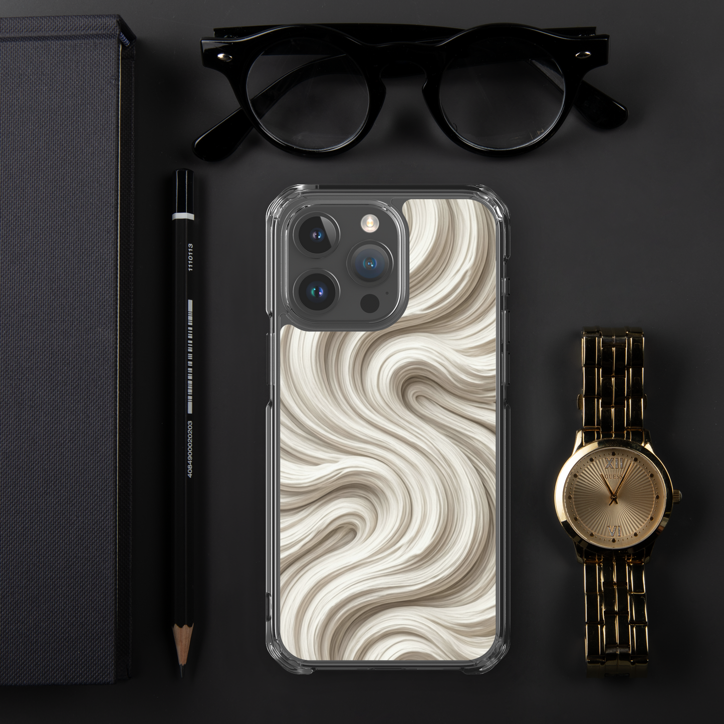 Minimal Flour Swirl Baking Clear Case for iPhone® Bags & Accessories > Phone Cases ZomaModa